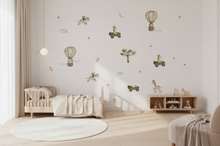 Animal Balloon Wall Stickers for Kids Rooms-GraffitiWallArts