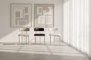 Antique Style Minimalistic Dining Chair-GraffitiWallArts