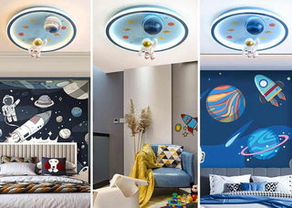 Astronaut Ceiling Light | Kids Room Astronaut Galaxy Ceiling Light-Kids Room Lights
