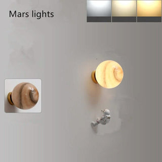 Astronaut on Moon Wall Lamp - Kids Room Lighting-GraffitiWallArts