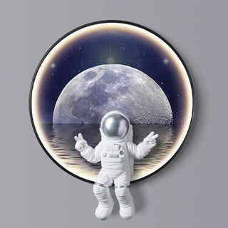 Astronaut on Moon Wall Light: Illuminate with Space-Kids Room Lights