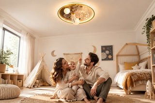 Astronauts Led Lights Chandelier Kids Room-GraffitiWallArts
