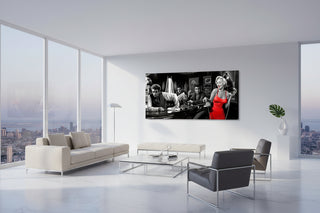 At the Bar: Marilyn, Elvis and James Dean Canvas Art-GraffitiWallArts