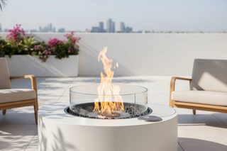 Battista Round Outdoor Fireplace