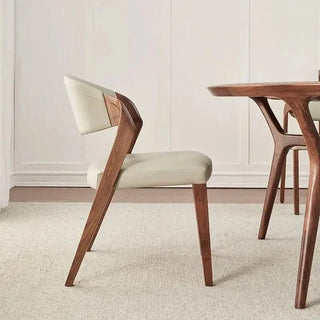 Black Walnut Solid Wood Dining Chair-GraffitiWallArts