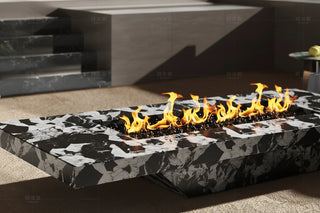 Carnell Rectangular Outdoor Fire Table – Customisable Burner-GraffitiWallArts