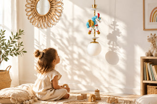 Carousel Unicorn Kids Pendant Light with Glass Globe-GraffitiWallArts