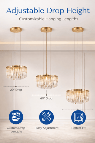 Chandelier Wire Drop Length Customisation Adjustable Hanging Length Service-GraffitiWallArts