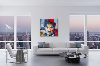 Charlie Chaplin Wall Art Canvas Wall Art-GraffitiWallArts