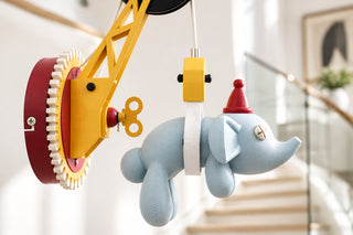 Claw Crane Elephant Kids Wall Lamp with LED-GraffitiWallArts