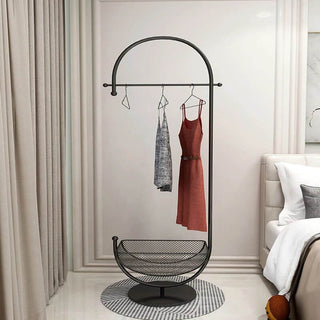 Clothing Rack Floor Standing Valet Corner Drying Racks Hangers