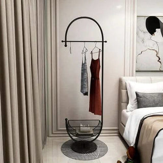 Clothing Rack Floor Standing Valet Corner-GraffitiWallArts