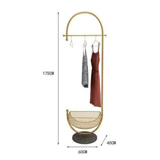 Clothing Rack Floor Standing Valet Corner-GraffitiWallArts