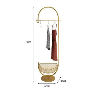 Clothing Rack Floor Standing Valet Corner-GraffitiWallArts