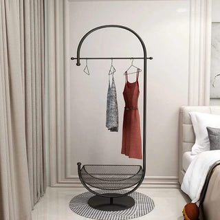 Clothing Rack Floor Standing Valet Corner-GraffitiWallArts