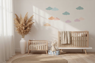 Cloud Leaf Raindrop Kids Room Wall Decal Stickers-GraffitiWallArts
