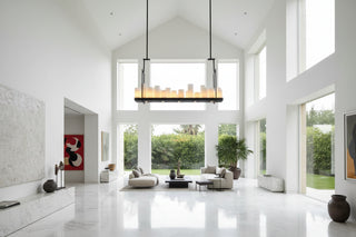 Country-Style Rustic Candles Frame Chandelier
