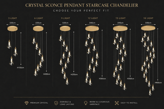 Kristallen Scone Hanger Trapverlichting Kroonluchter