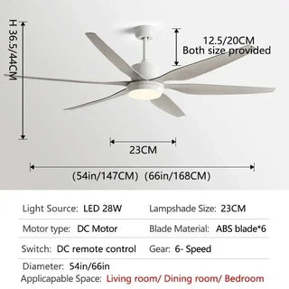 Designer Six Leaves Strong Wind Ceiling Fan-Ceiling Fans