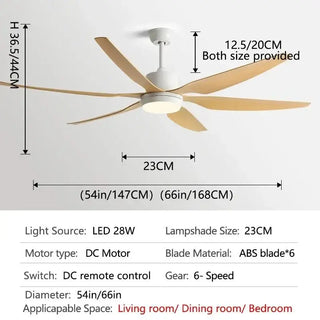 Designer Six Leaves Strong Wind Ceiling Fan-Ceiling Fans