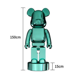 Electroplating Multicolour Bearbrick Statue Large-Ornaments Statues Figurines