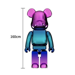 Electroplating Multicolour Bearbrick Statue Large-Ornaments Statues Figurines