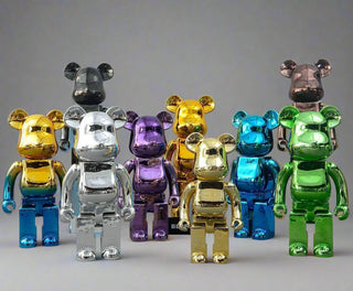 Electroplating Multicolour Bearbrick Statue Large-Ornaments Statues Figurines