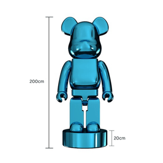 Electroplating Multicolour Bearbrick Statue Large-Ornaments Statues Figurines