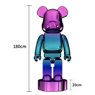 Electroplating Multicolour Bearbrick Statue Large-Ornaments Statues Figurines