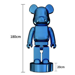 Electroplating Multicolour Bearbrick Statue Large-Ornaments Statues Figurines