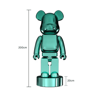 Electroplating Multicolour Bearbrick Statue Large-Ornaments Statues Figurines