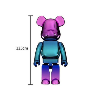 Electroplating Multicolour Bearbrick Statue Large-Ornaments Statues Figurines