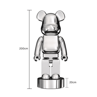 Electroplating Multicolour Bearbrick Statue Large-Ornaments Statues Figurines