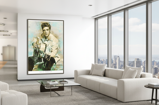 Elvis Presley Singer Portrait Canvas Painting Abstract Magazine Wall Art-Elvis Wall Art