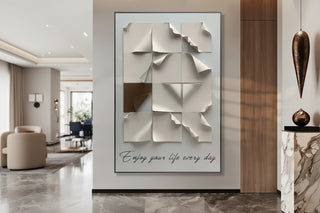 Enjoy Your Life Wall Art – A Daily Reminder to Live Fully-3D Art