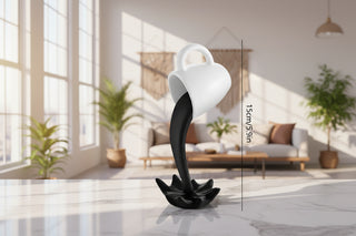 Floating Coffee Cup Art Sculpture Ornament-Ornaments Statues Figurines