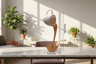 Floating Coffee Cup Art Sculpture Ornament-Ornaments Statues Figurines