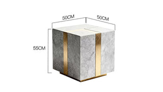 Floating Marble Coffee Table – Italian Minimalist Gold Inlay Natural Stone-GraffitiWallArts