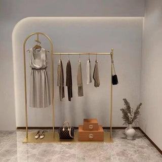 Floor Standing Metal Coat Rack Organiser-GraffitiWallArts