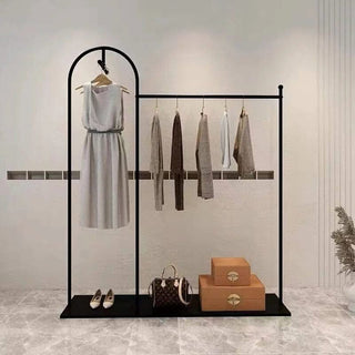 Floor Standing Metal Coat Rack Organiser-GraffitiWallArts