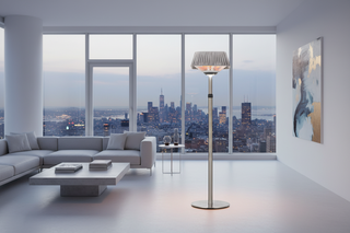 Freestanding Infrared Patio Heater with Louvred Shade
