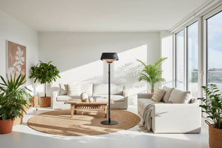 Freestanding Infrared Patio Heater with Louvred Shade