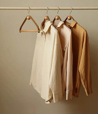 Genuine Leather Solid Oak Wood Hangers for Clothes-GraffitiWallArts