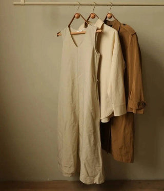 Genuine Leather Solid Oak Wood Hangers for Clothes-GraffitiWallArts