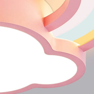 Girls Cloud Rainbow Ceiling Light | Kids Room Decor Lights-GraffitiWallArts