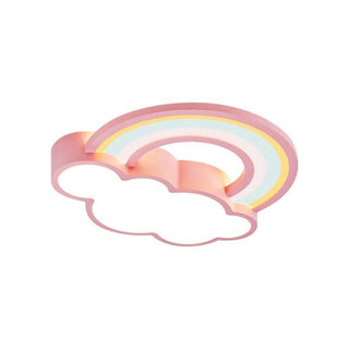 Girls Cloud Rainbow Ceiling Light | Kids Room Decor Lights-GraffitiWallArts