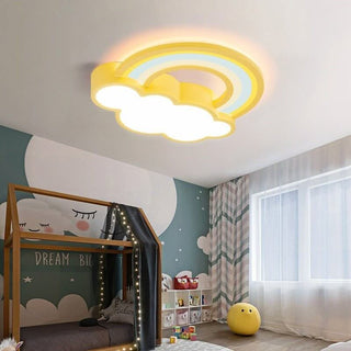 Girls Cloud Rainbow Ceiling Light | Kids Room Decor Lights-GraffitiWallArts
