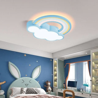 Girls Cloud Rainbow Ceiling Light | Kids Room Decor Lights-GraffitiWallArts