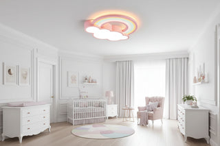 Girls Cloud Rainbow Ceiling Light | Kids Room Decor Lights-Kids Room Lights
