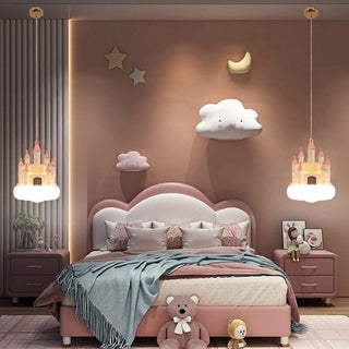 Girls Room Creative Castle Pendant Lamp Chandelier-GraffitiWallArts
